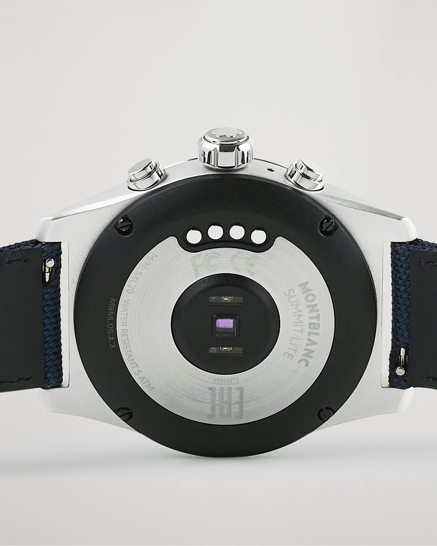 Herr | Montblanc Summit Lite Smartwatch Grey/Blue Fabric Strap | Montblanc | Summit Lite Smartwatch Grey/Blue Fabric Strap