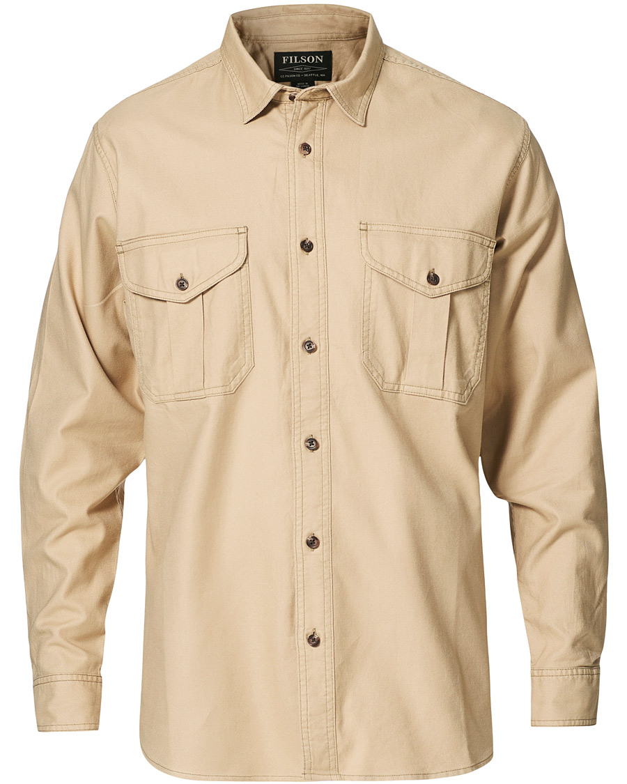 Herr | Skjortor | Filson | Lightweight Alaskan Guide Shirt Light Khaki