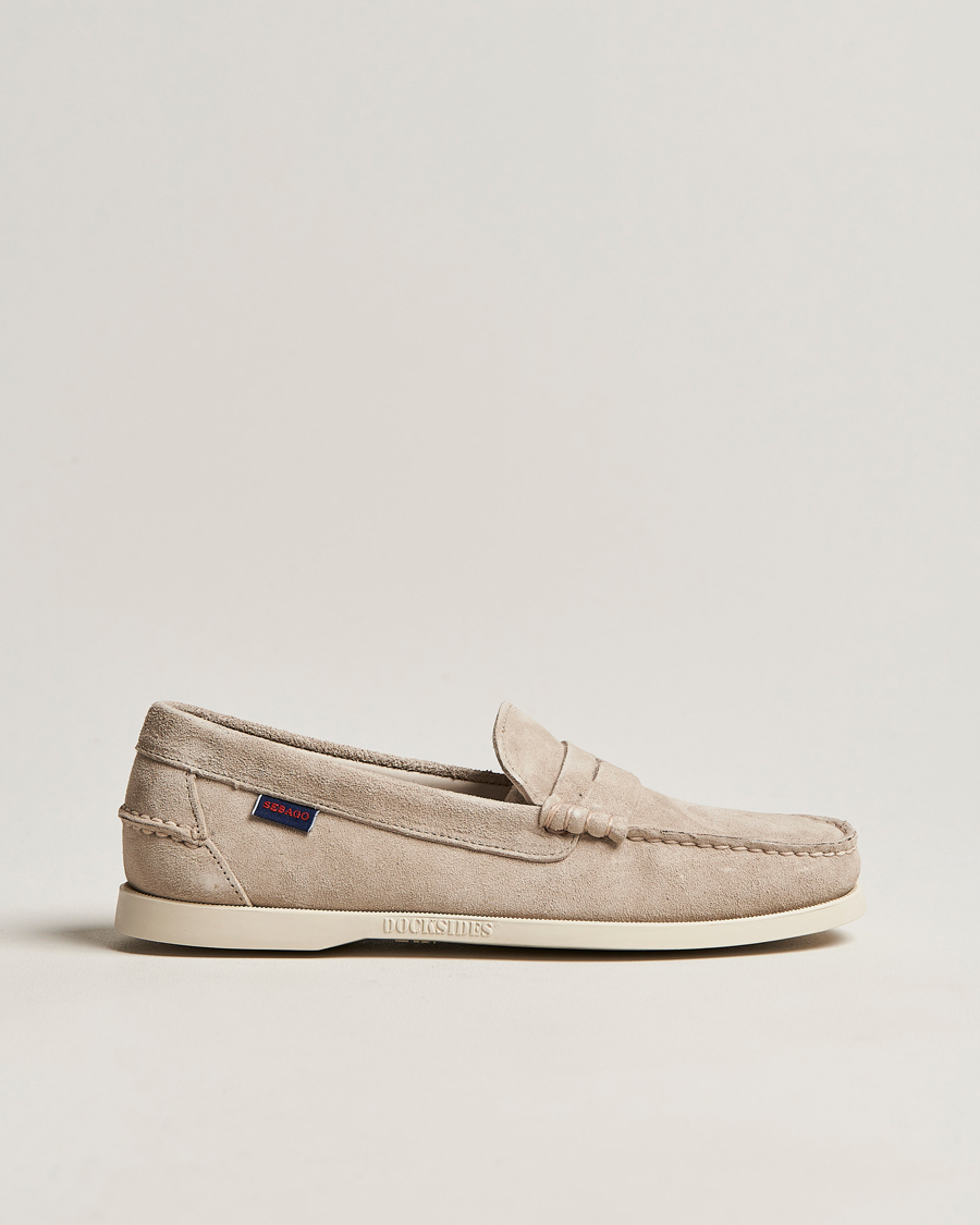 Herr | Loafers | Sebago | Dan Suede Loafer Brown Taupe