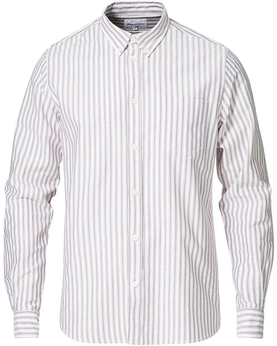 Herr | Skjortor | Norse Projects | Anton Striped Oxford Shirt Navy Multi