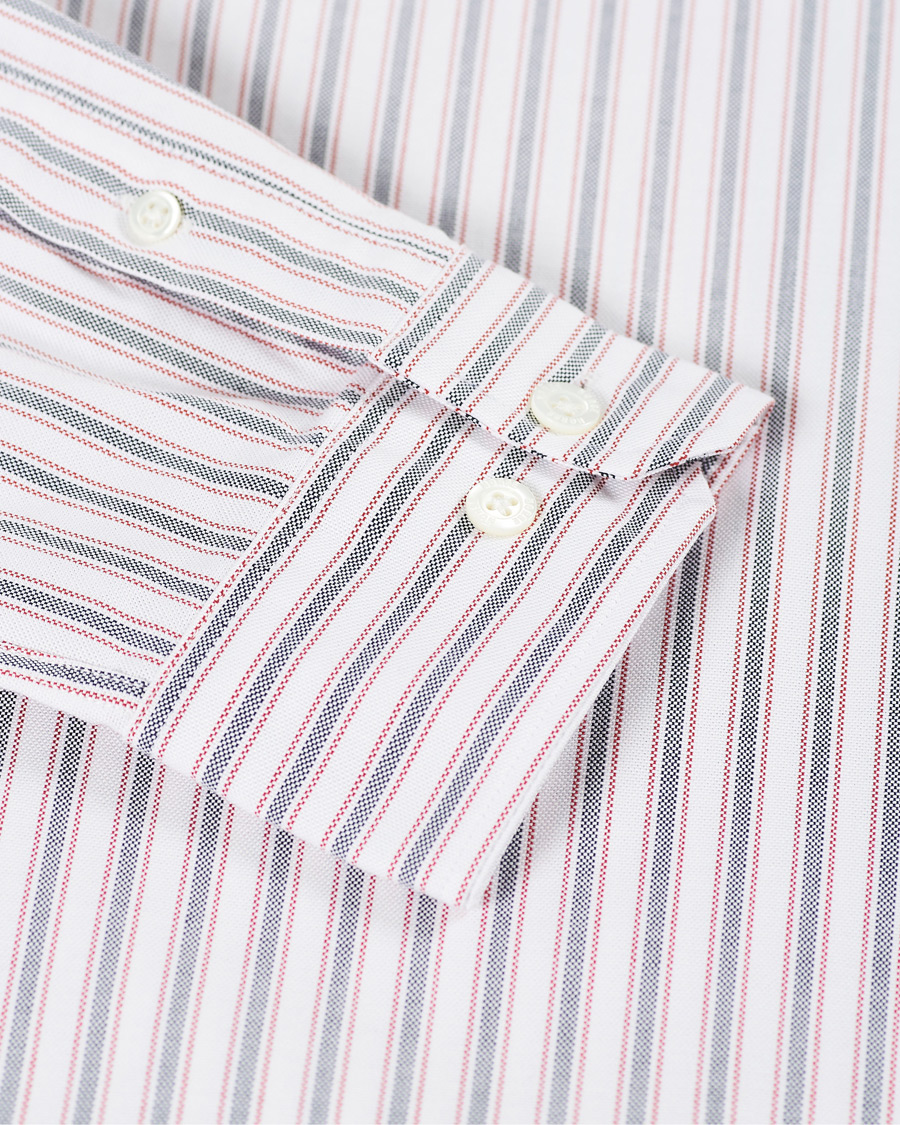 Herr | Skjortor | Norse Projects | Anton Striped Oxford Shirt Navy Multi