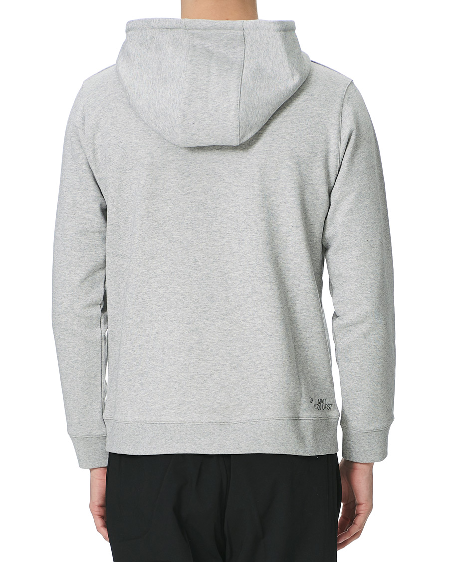 Herr | Tröjor | Norse Projects | Vagn Colab Logo Hood Light Grey Mel