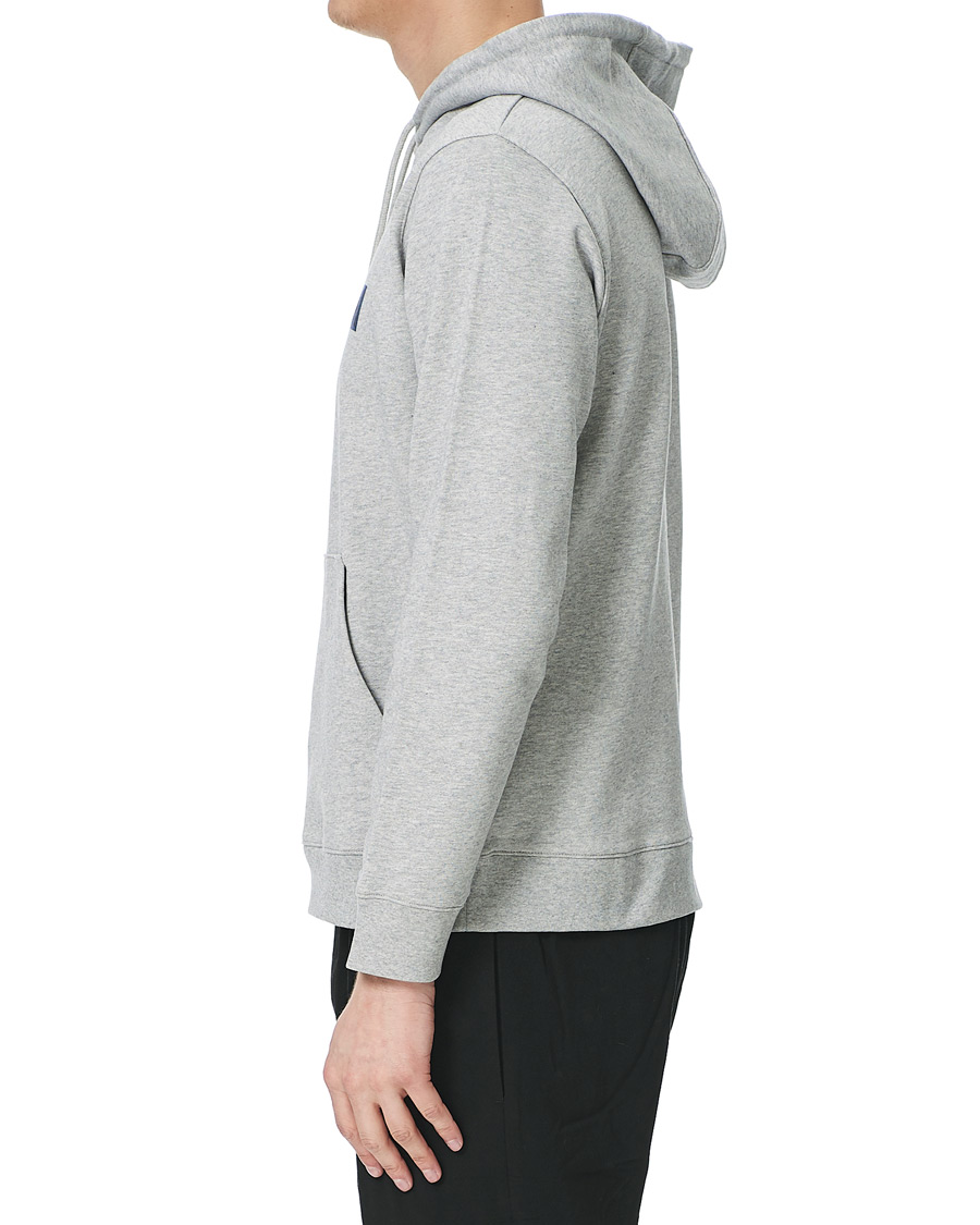 Herr | Tröjor | Norse Projects | Vagn Colab Logo Hood Light Grey Mel
