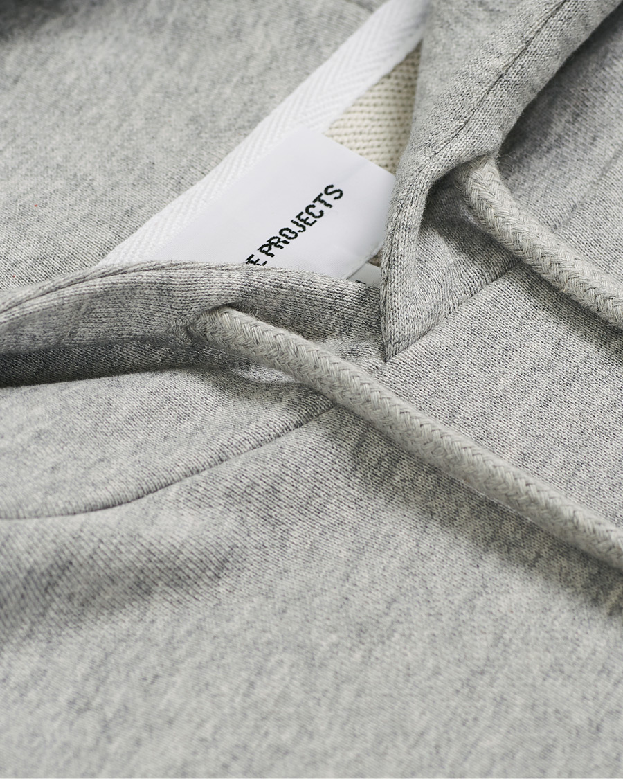 Herr | Tröjor | Norse Projects | Vagn Colab Logo Hood Light Grey Mel