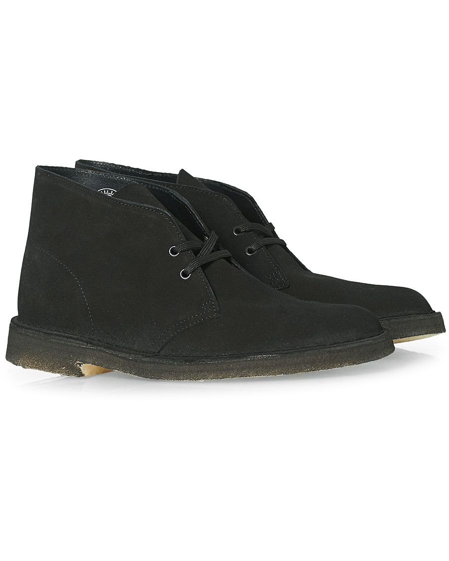 Herr | Clarks Originals Desert Boot Black Suede | Clarks Originals | Desert Boot Black Suede
