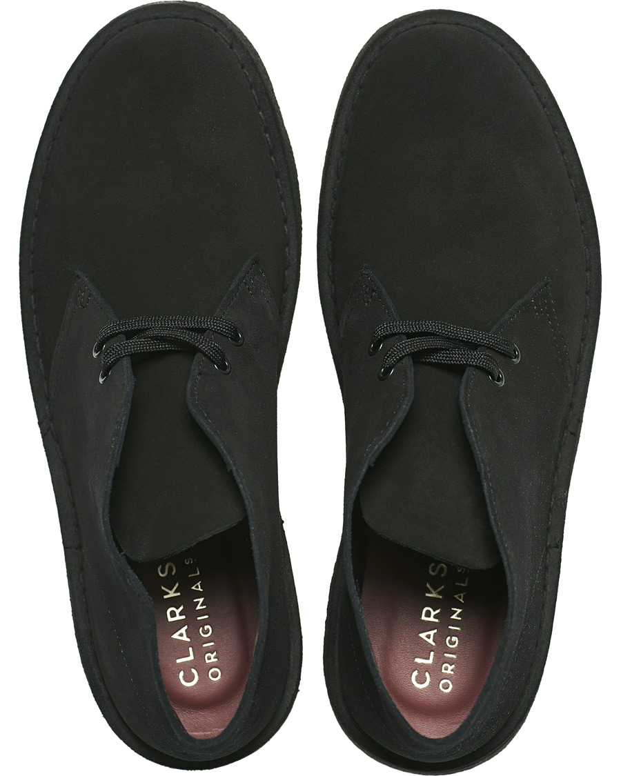 Herr | Clarks Originals Desert Boot Black Suede | Clarks Originals | Desert Boot Black Suede