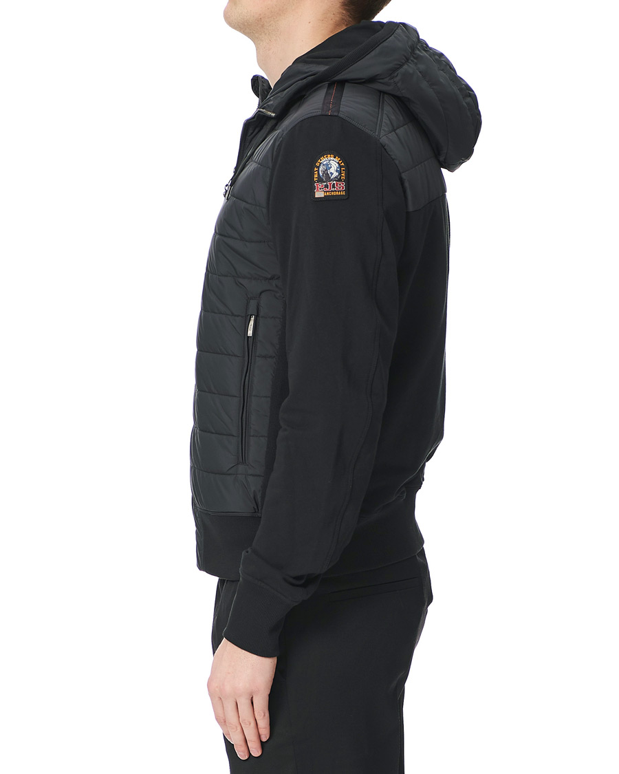 Herr | Jackor | Parajumpers | Ivor Fleece Hooded Hybrid Black