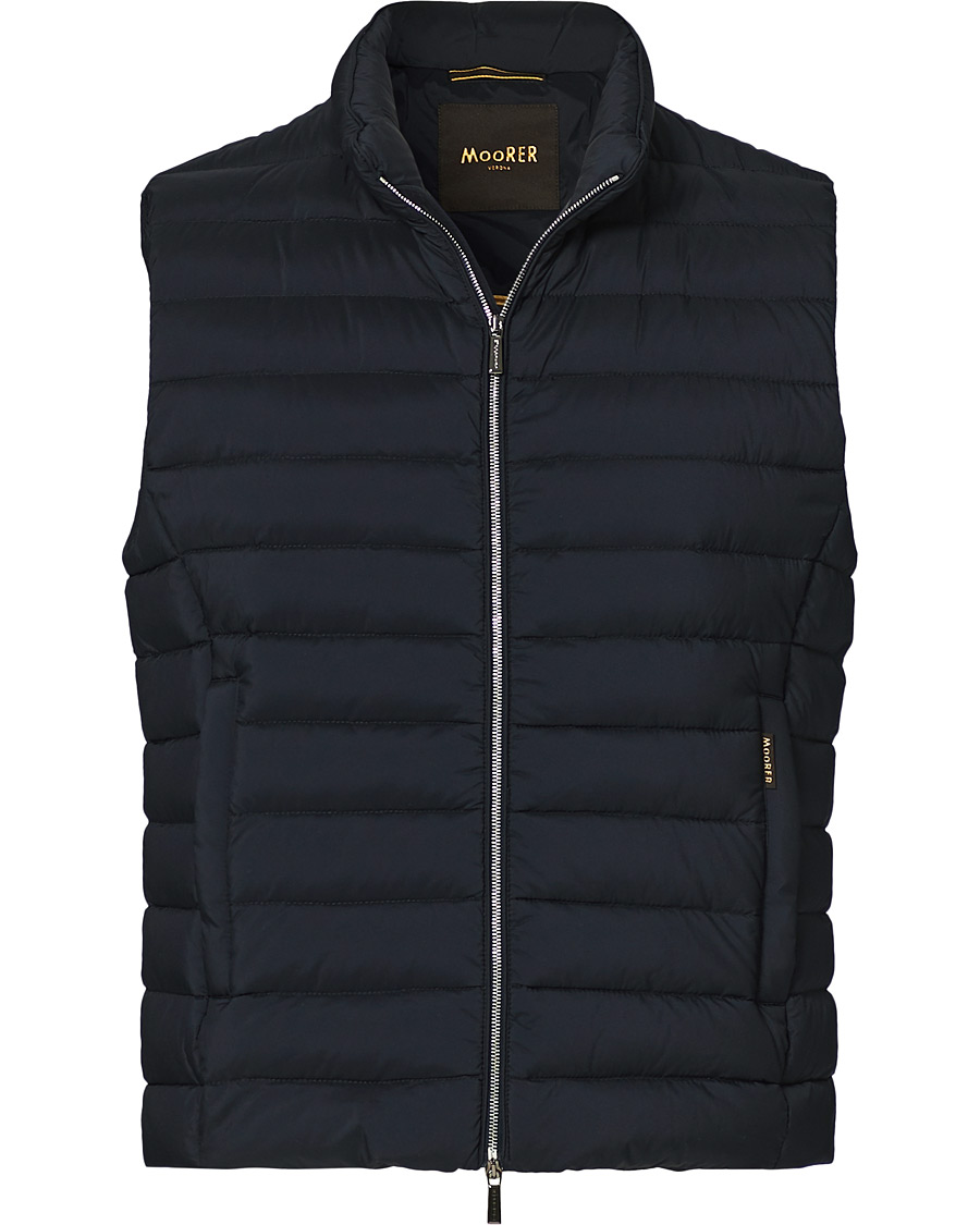 Herr | Jackor | MooRER | Padded Down Vest Dark Blue