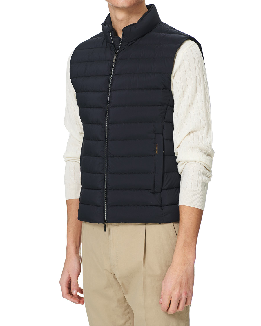 Herr | Jackor | MooRER | Padded Down Vest Dark Blue