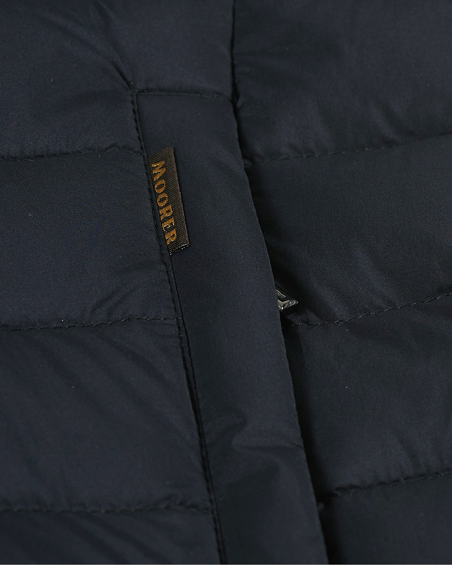 Herr | Jackor | MooRER | Padded Down Vest Dark Blue