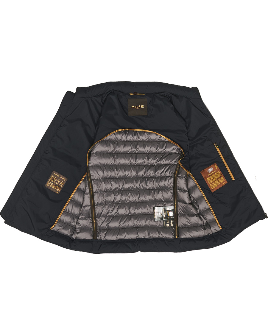 Herr | Jackor | MooRER | Padded Down Vest Dark Blue