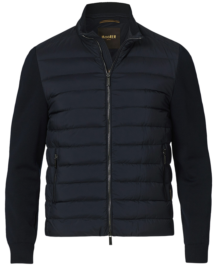 Herr | Jackor | MooRER | Hybrid Padded Jacket Dark Blue