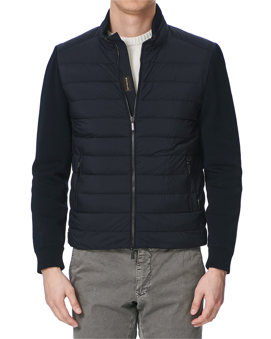 Herr | Jackor | MooRER | Hybrid Padded Jacket Dark Blue