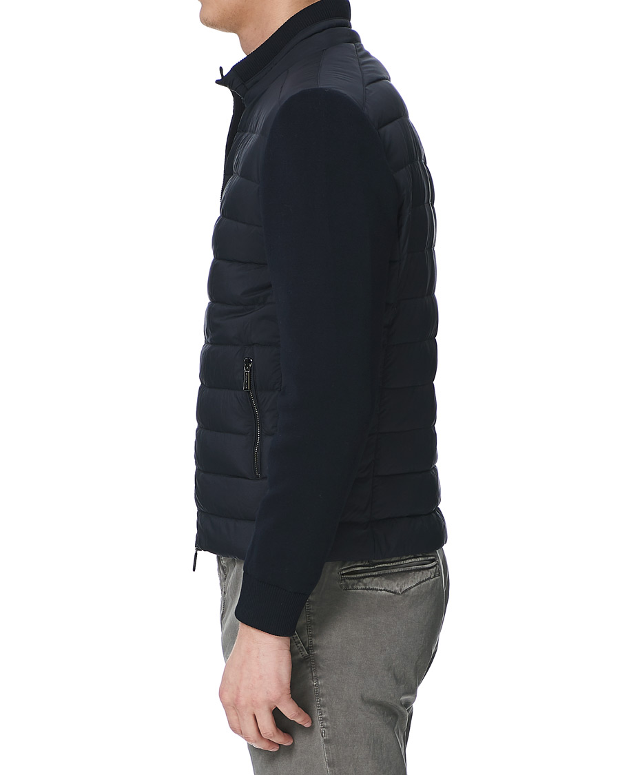 Herr | Jackor | MooRER | Hybrid Padded Jacket Dark Blue