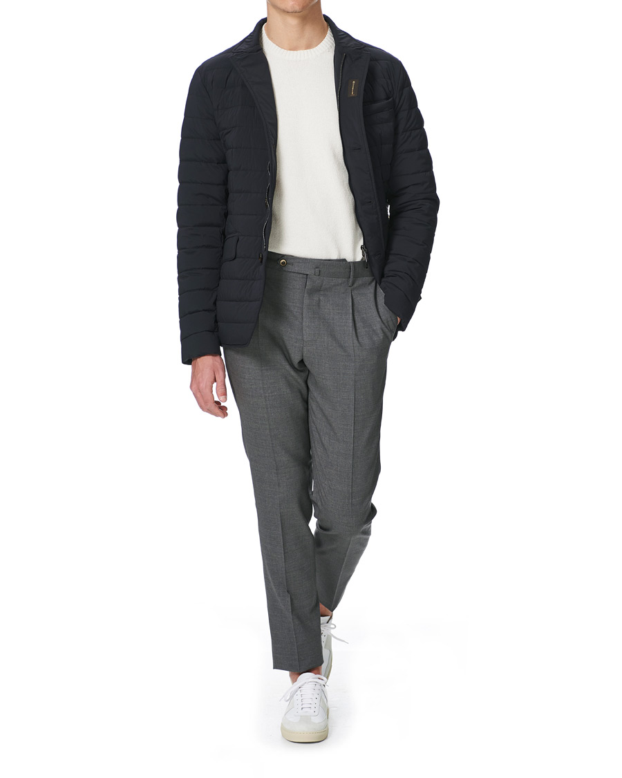 Herr | Jackor | MooRER | Down Padded Blazer Jacket Navy