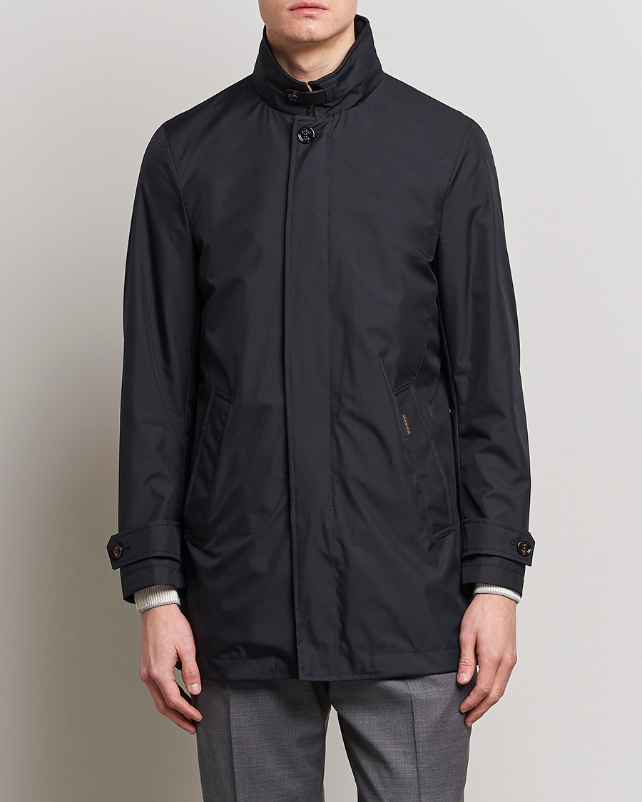 Herr | Rockar | MooRER | Waterproof Car Coat Navy