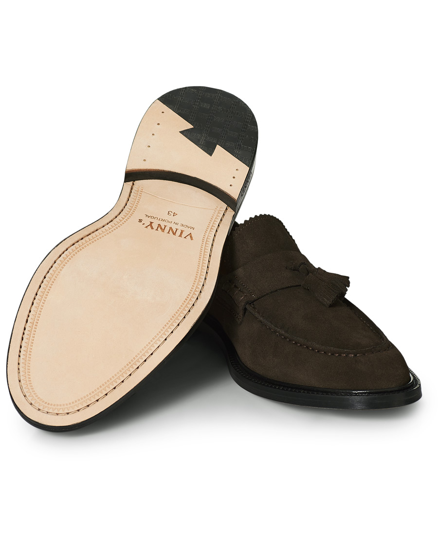 Herr | VINNY's Chico Tassel Loafer Ebony Suede | VINNY's | Chico Tassel Loafer Ebony Suede