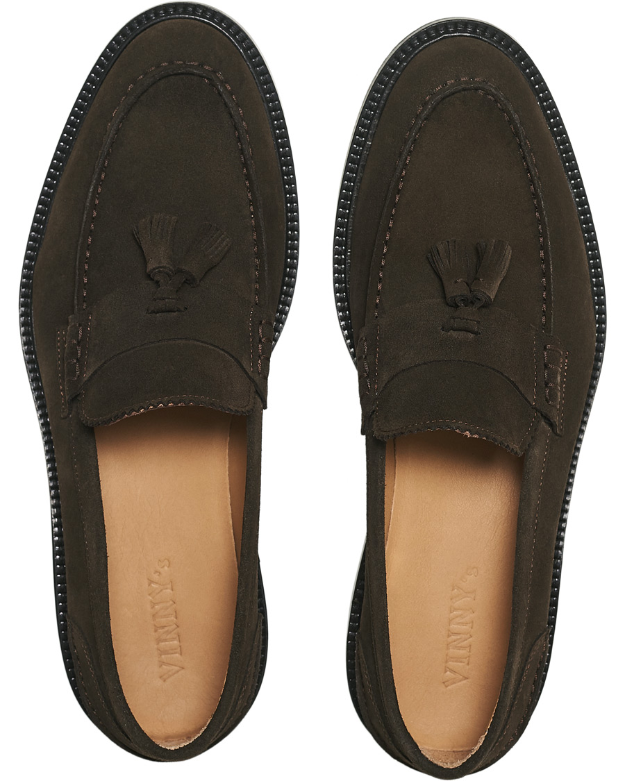Herr | VINNY's Chico Tassel Loafer Ebony Suede | VINNY's | Chico Tassel Loafer Ebony Suede