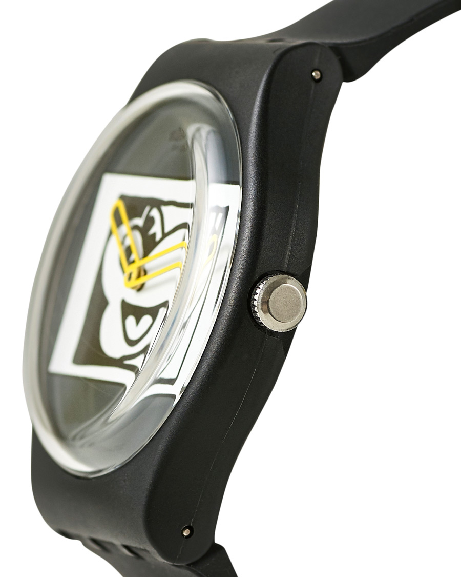 Herr | Swatch Swatch x Keith Haring Mickey Blanc sur Noir | Swatch | x Keith Haring Mickey Blanc sur Noir