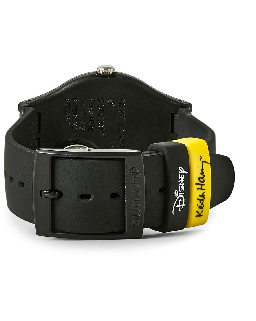 Herr | Swatch Swatch x Keith Haring Mickey Blanc sur Noir | Swatch | x Keith Haring Mickey Blanc sur Noir