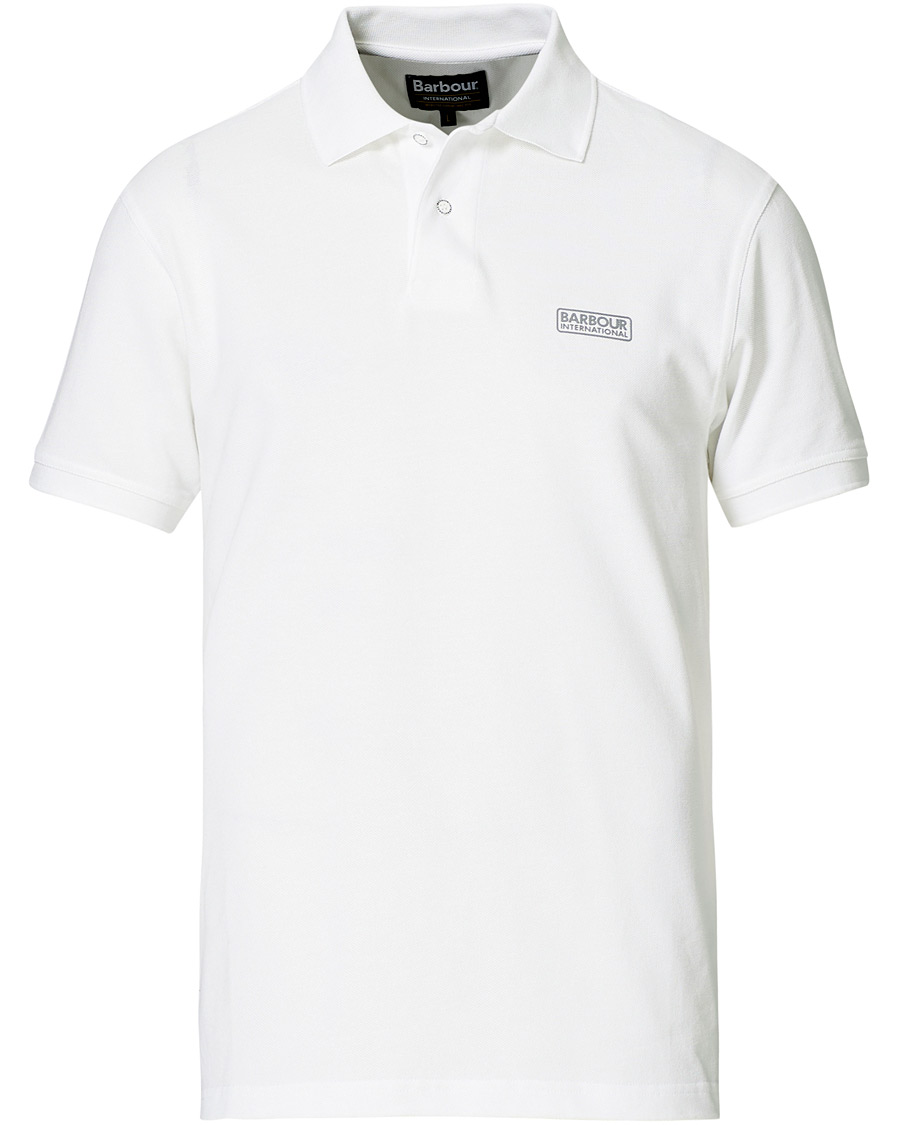 Herr | Pikéer | Barbour International | Essential Polo White