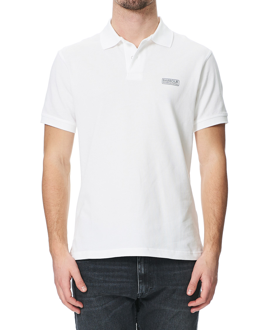 Herr | Pikéer | Barbour International | Essential Polo White