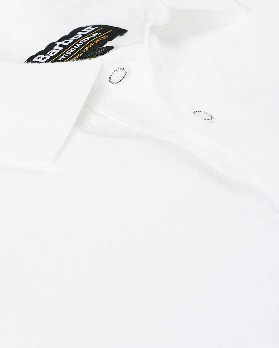 Herr | Pikéer | Barbour International | Essential Polo White