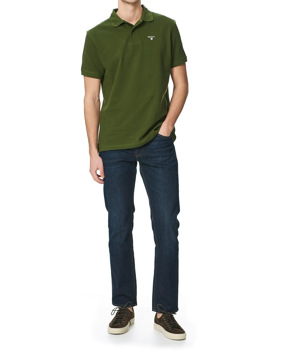 Herr | Pikéer | Barbour Lifestyle | Sports Polo Rifle Green