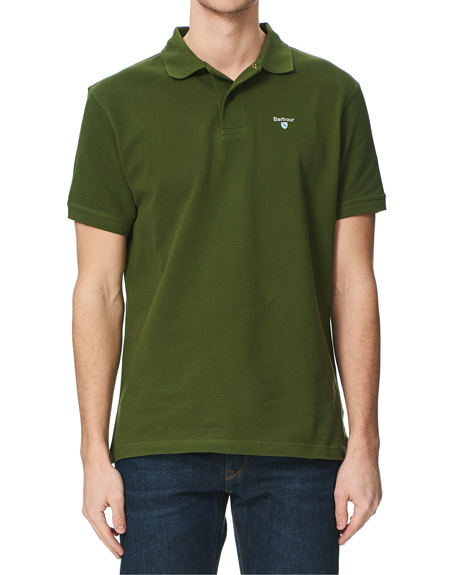 Herr | Pikéer | Barbour Lifestyle | Sports Polo Rifle Green