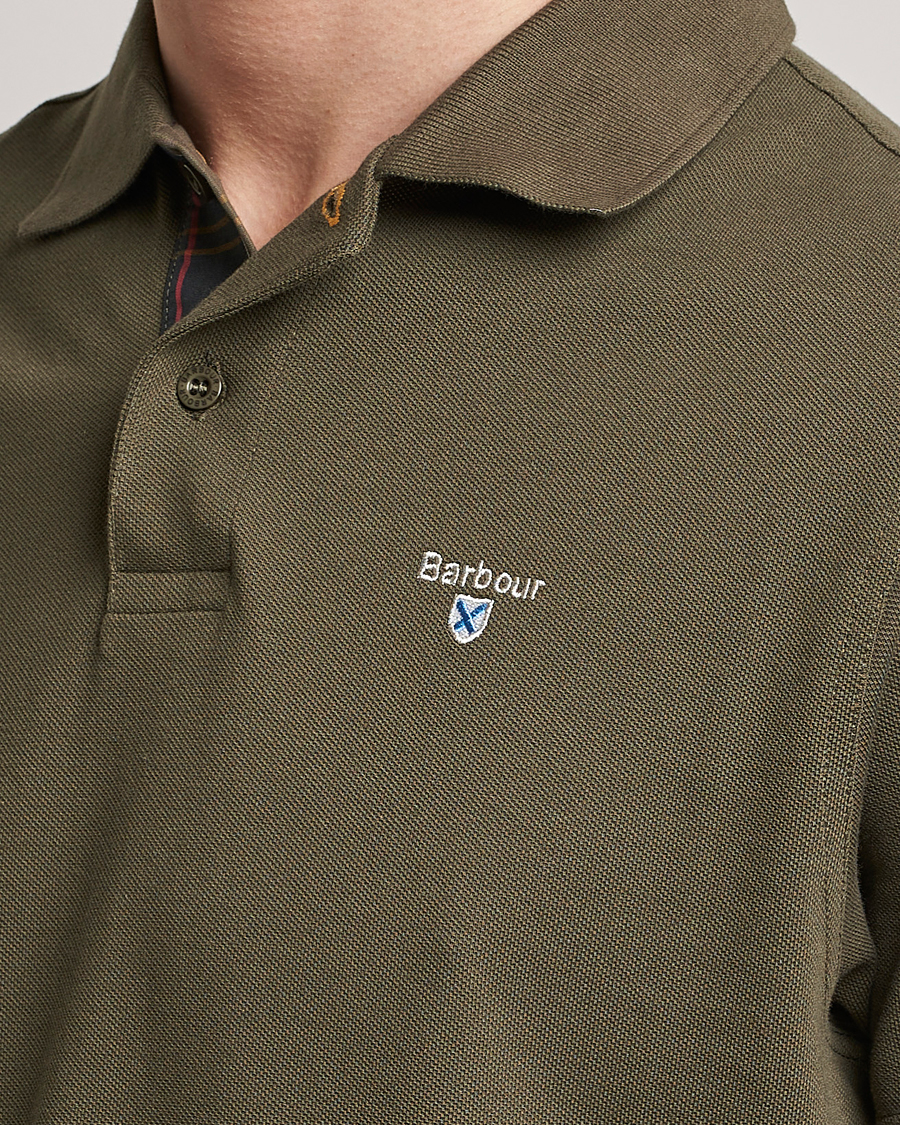 Herr | Pikéer | Barbour Lifestyle | Tartan Pique Polo Olive