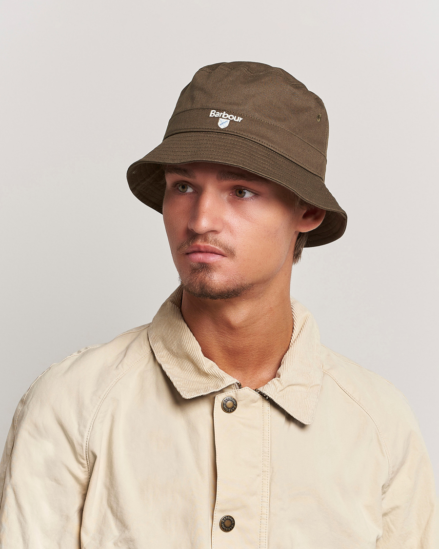 Herre | Tilbehør | Barbour Lifestyle | Cascade Bucket Hat Olive