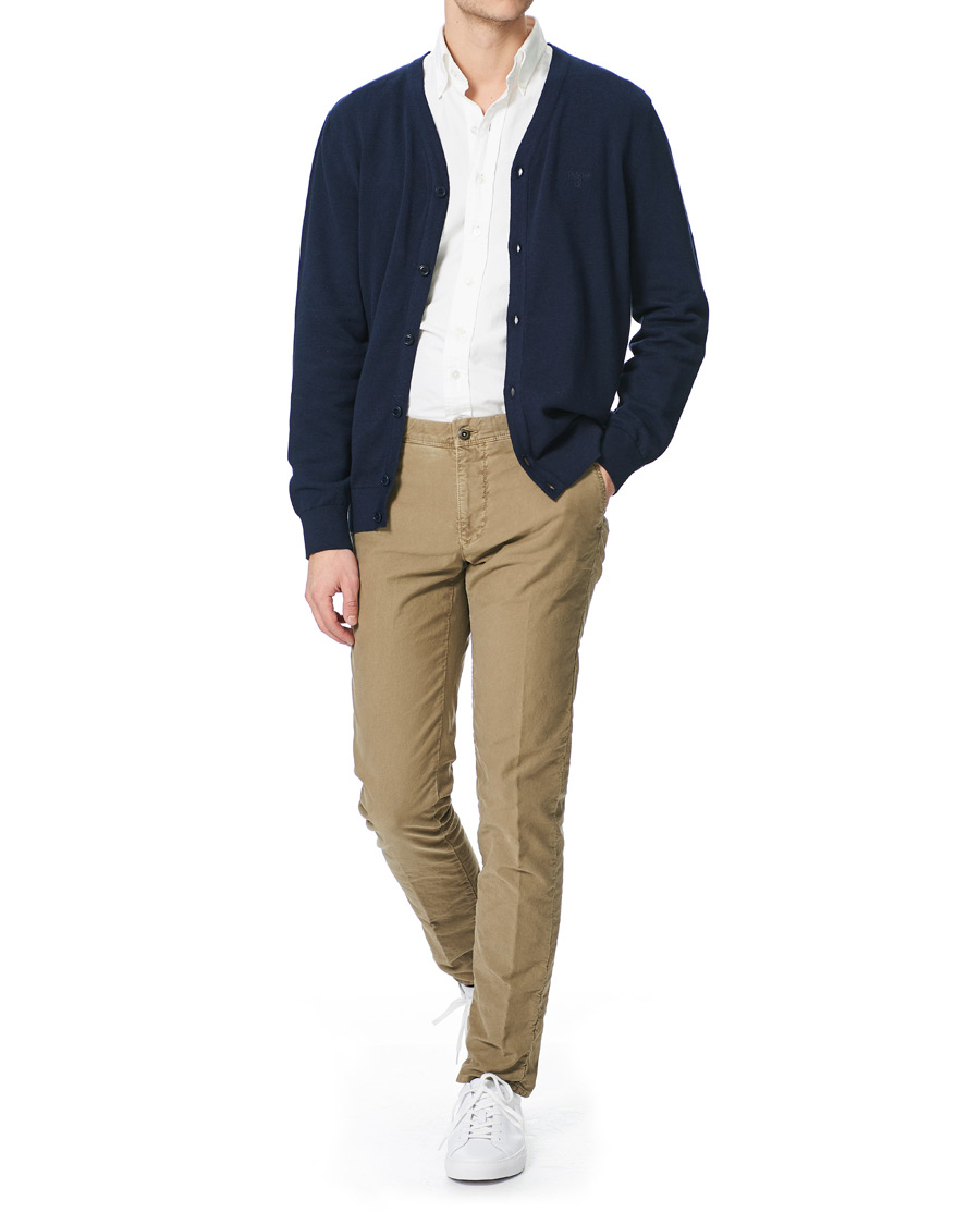 Herr | Tröjor | Barbour Lifestyle | Cotton Cardigan Navy Marl