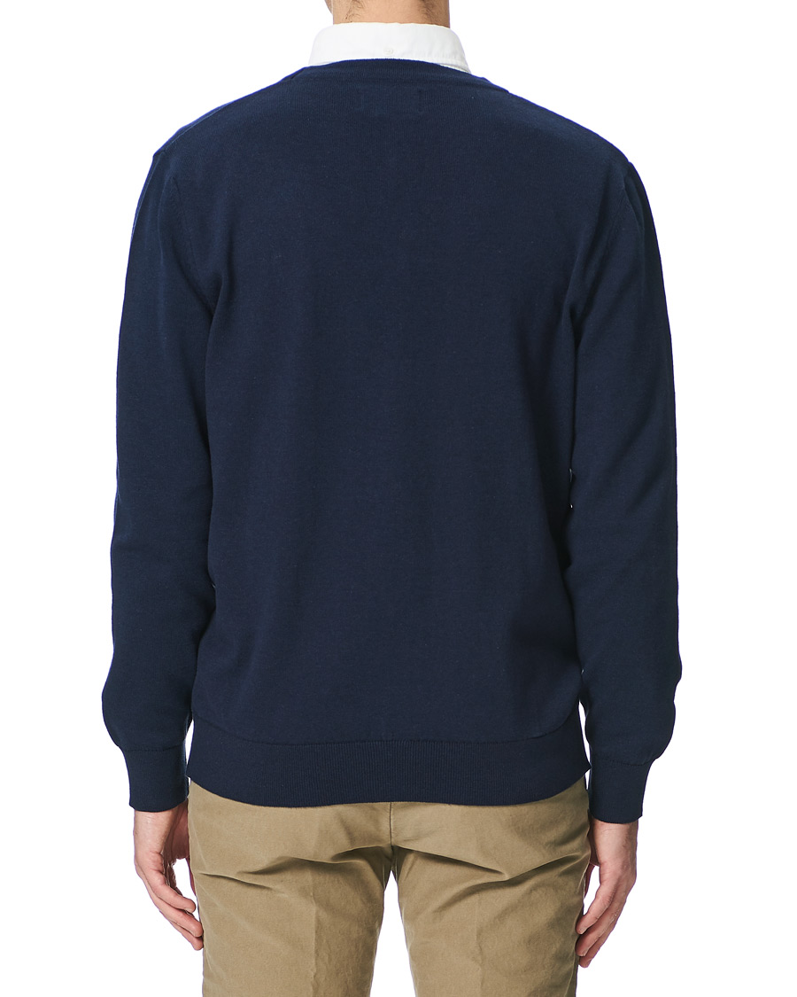 Herr | Tröjor | Barbour Lifestyle | Cotton Cardigan Navy Marl