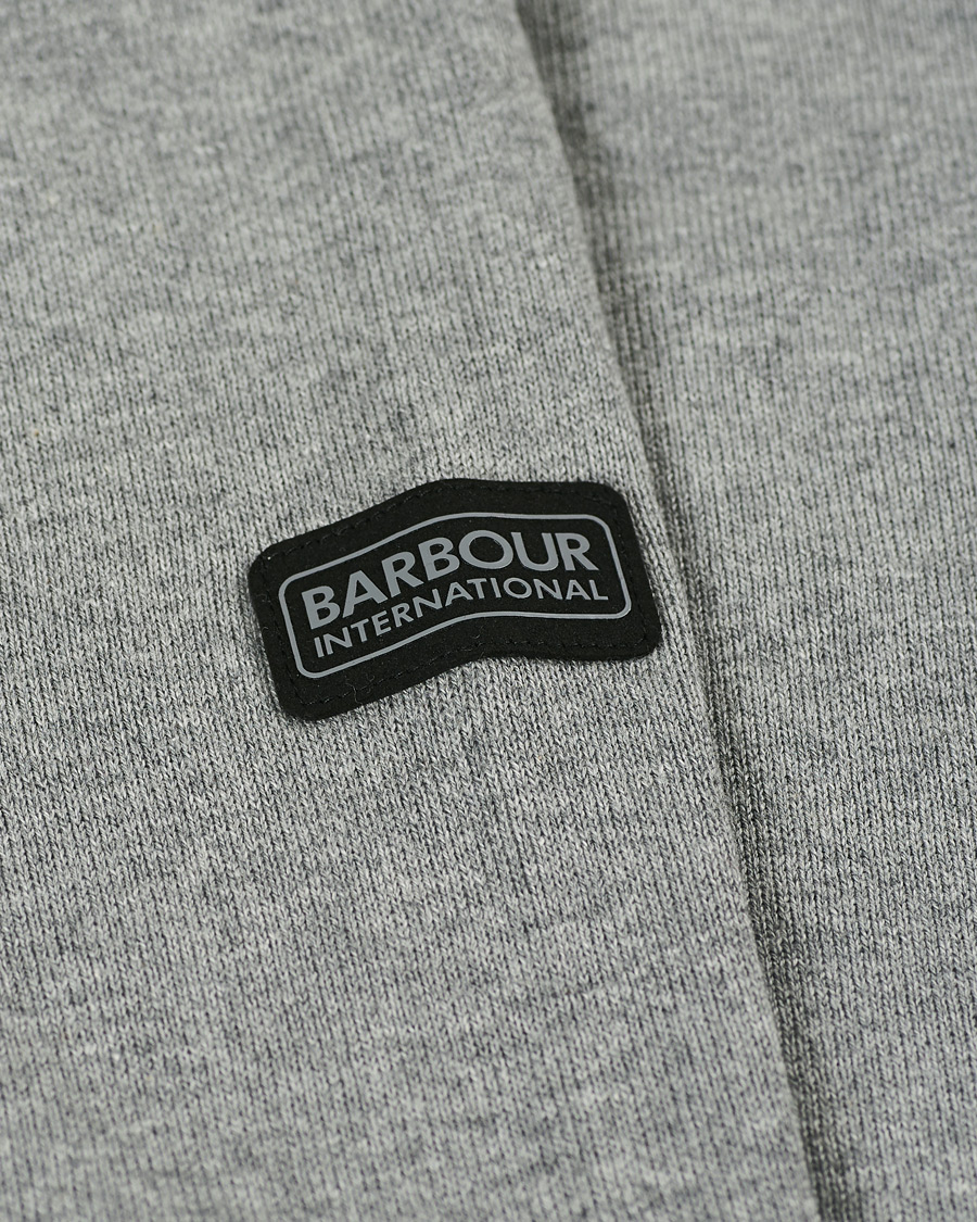Herr | Tröjor | Barbour International | Cotton Crew Neck Antracite Marl