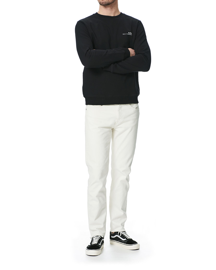 Herr | Tröjor | A.P.C. | Item Crew Neck Sweatshirt Black