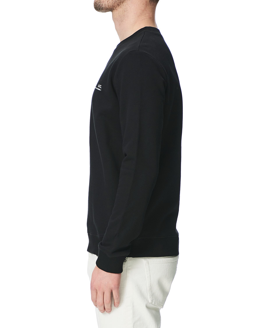 Herr | Tröjor | A.P.C. | Item Crew Neck Sweatshirt Black