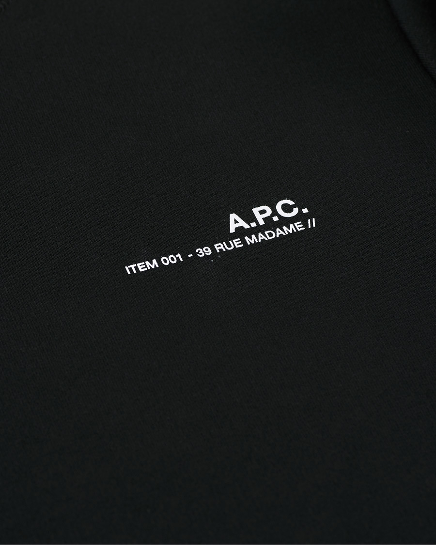 Herr | Tröjor | A.P.C. | Item Crew Neck Sweatshirt Black