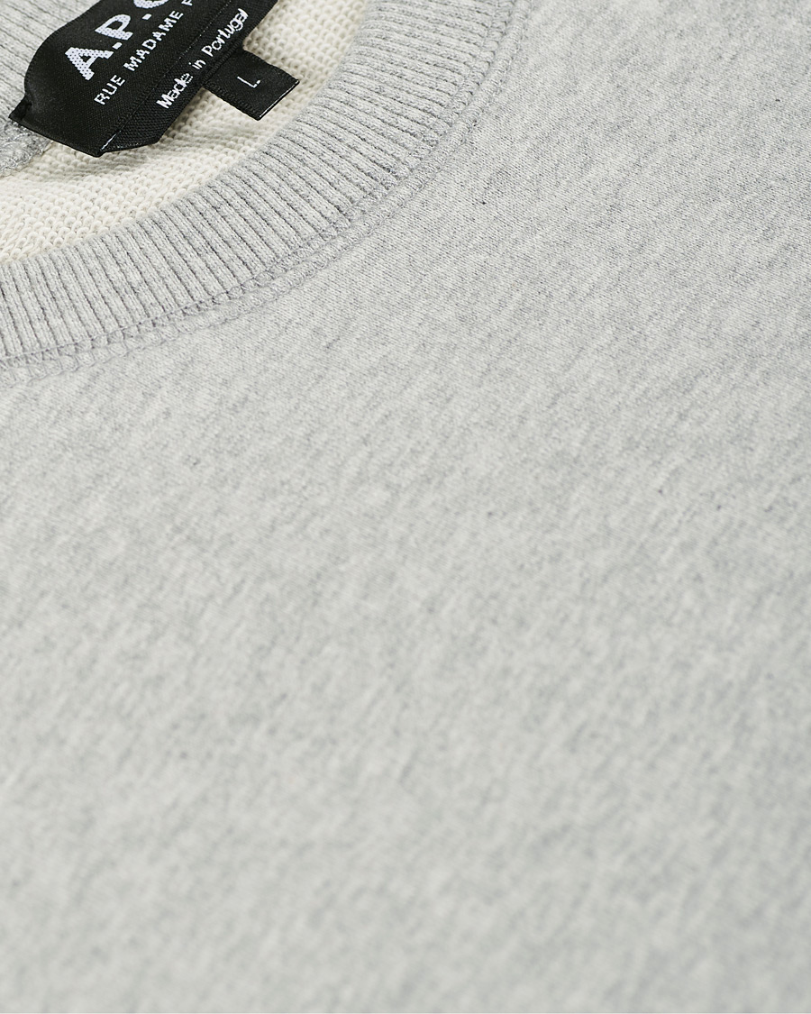 Herr | Tröjor | A.P.C. | Item Crew Neck Sweatshirt Heather Grey