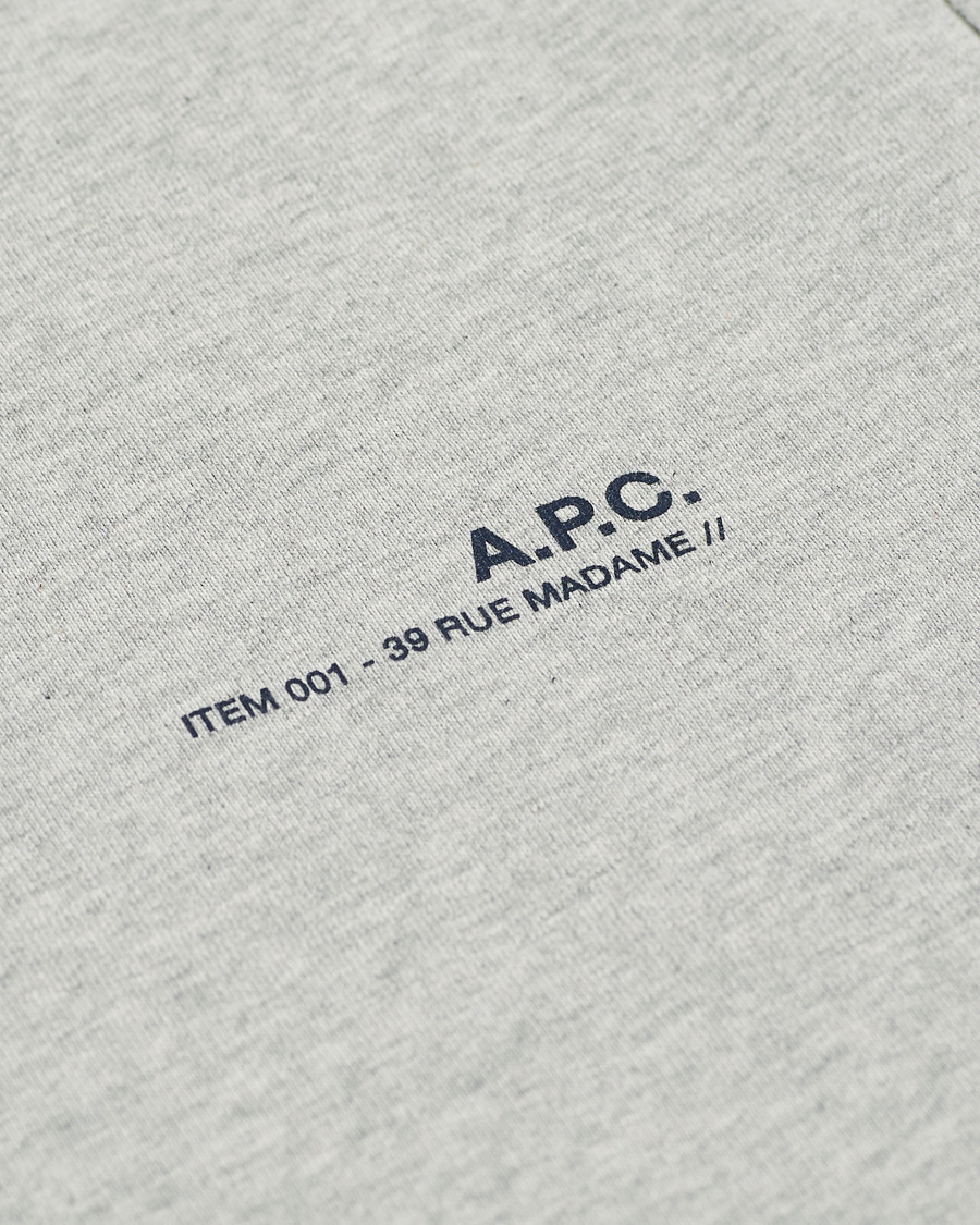 Herr | Tröjor | A.P.C. | Item Crew Neck Sweatshirt Heather Grey