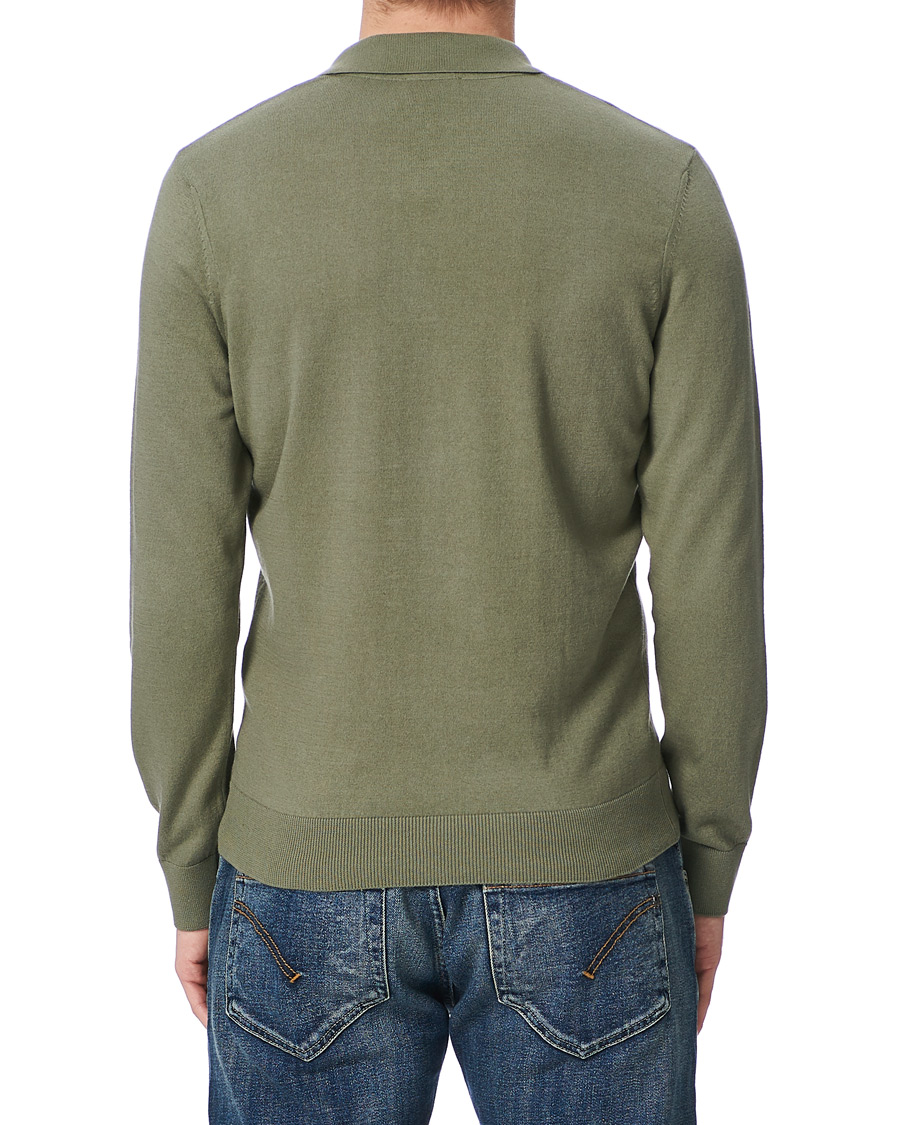 Herr | Tröjor | A.P.C. | Cotton/Cashmere Knitted Polo Sage