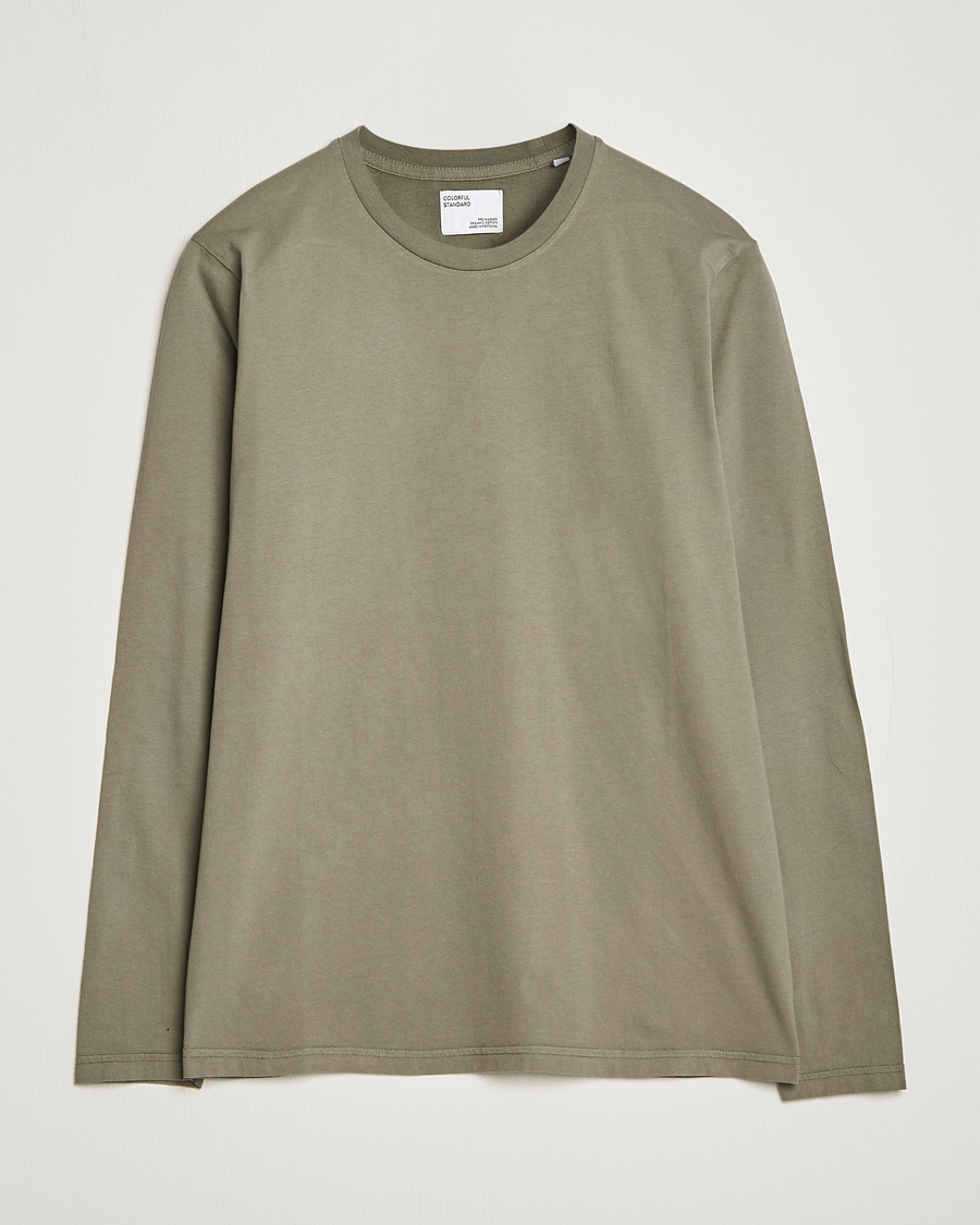 Herr | T-Shirts | Colorful Standard | Classic Organic Long Sleeve T-shirt Dusty Olive