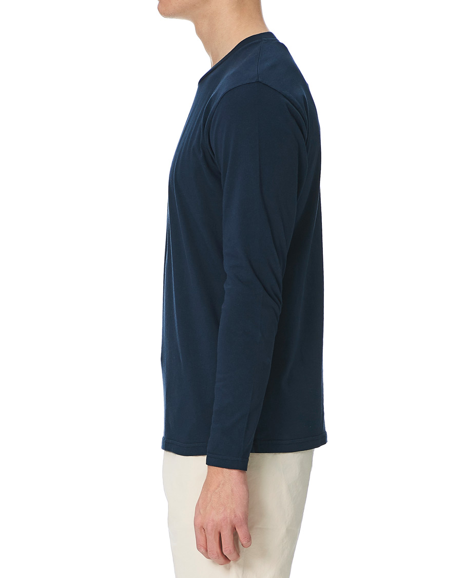 Herr | T-Shirts | Colorful Standard | Classic Organic Long Sleeve T-shirt Navy Blue