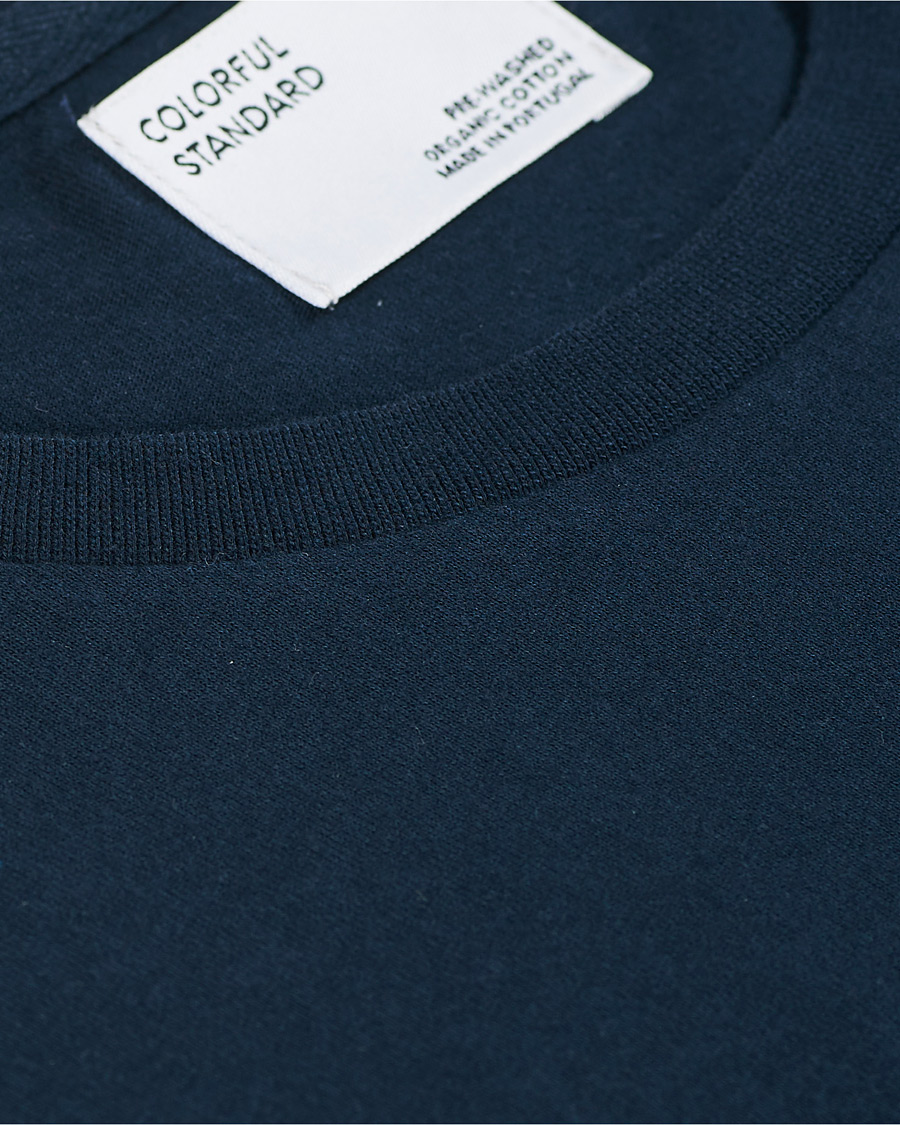 Herr | T-Shirts | Colorful Standard | Classic Organic Long Sleeve T-shirt Navy Blue