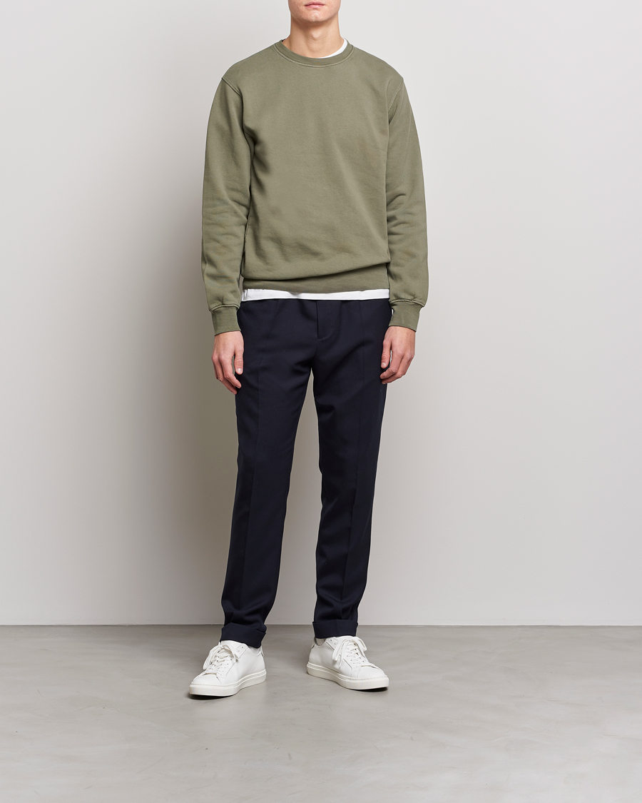 Herr | Tröjor | Colorful Standard | Classic Organic Crew Neck Sweat Dusty Olive