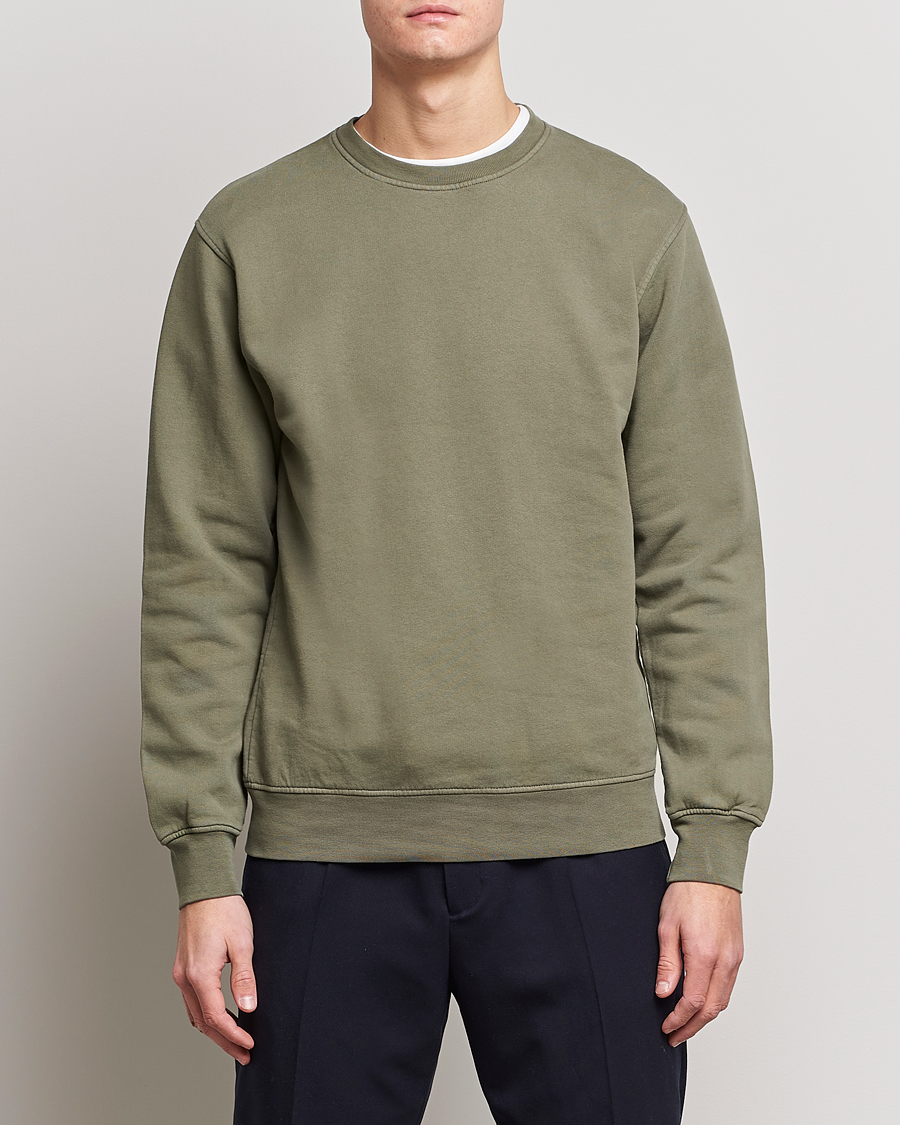 Herr | Sweatshirts | Colorful Standard | Classic Organic Crew Neck Sweat Dusty Olive