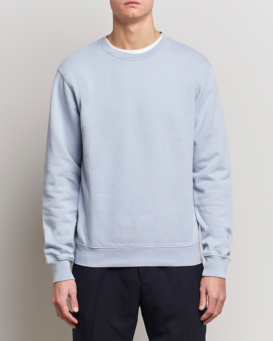 Herr | Kläder | Colorful Standard | Classic Organic Crew Neck Sweat Powder Blue