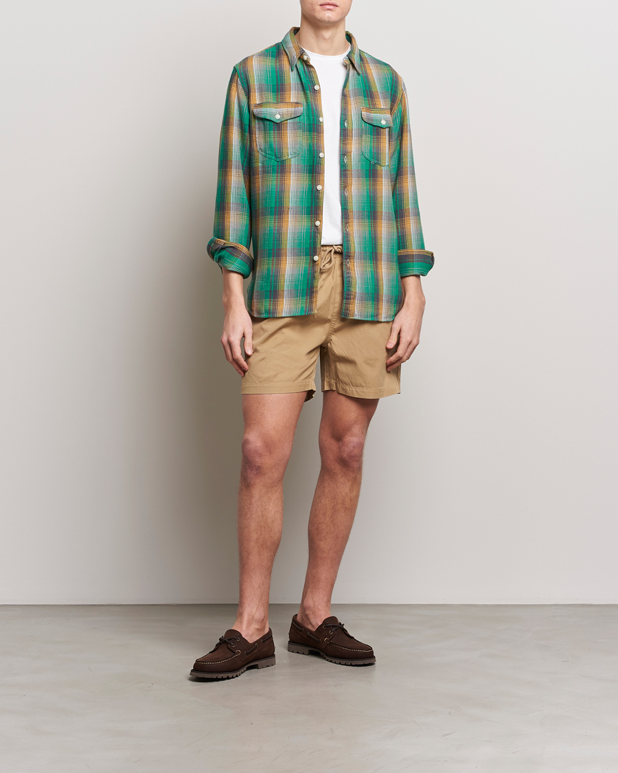 Herr | Shorts | Colorful Standard | Classic Organic Twill Drawstring Shorts Desert Khaki