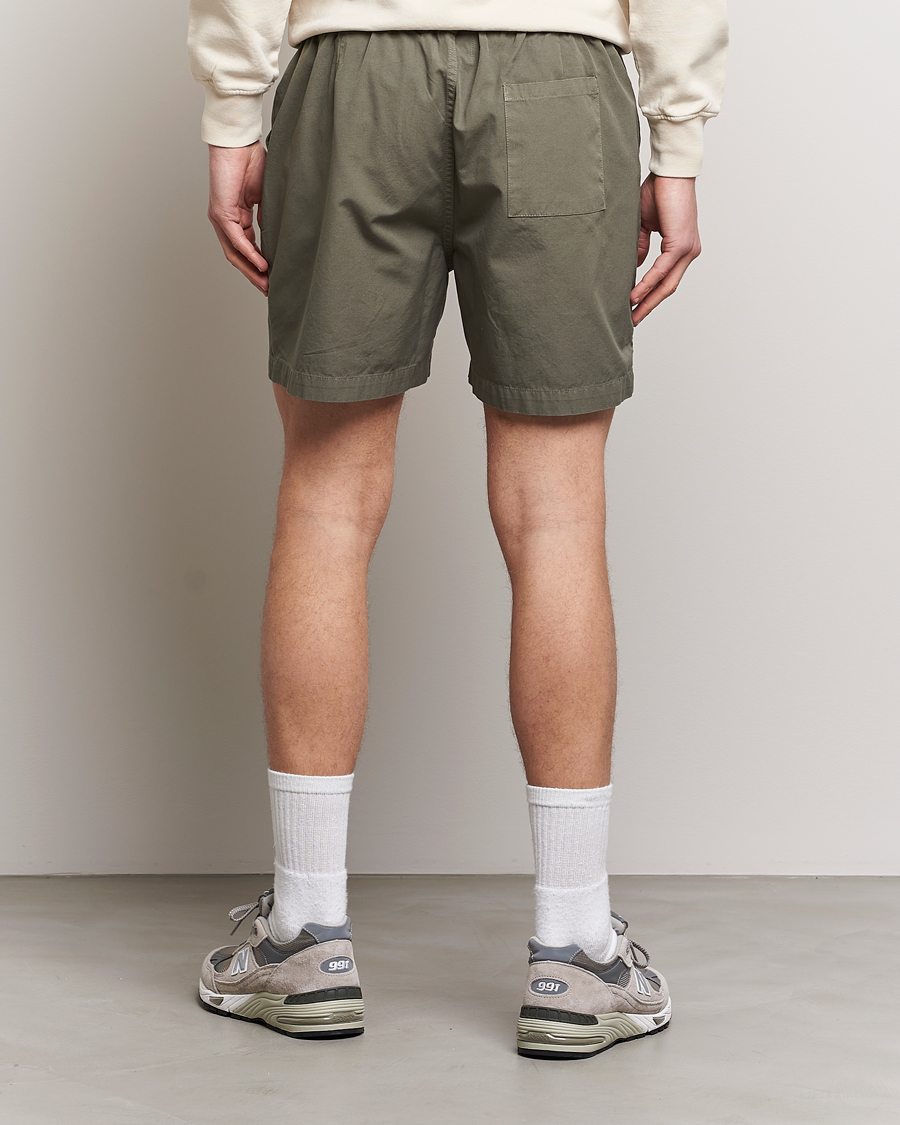 Herr | Shorts | Colorful Standard | Classic Organic Twill Drawstring Shorts Dusty Olive