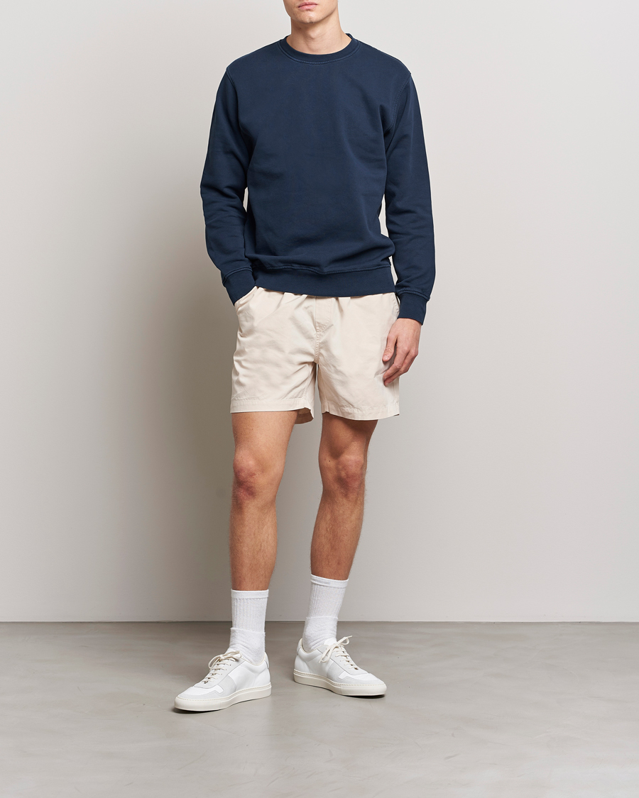 Herr | Shorts | Colorful Standard | Classic Organic Twill Drawstring Shorts Ivory White