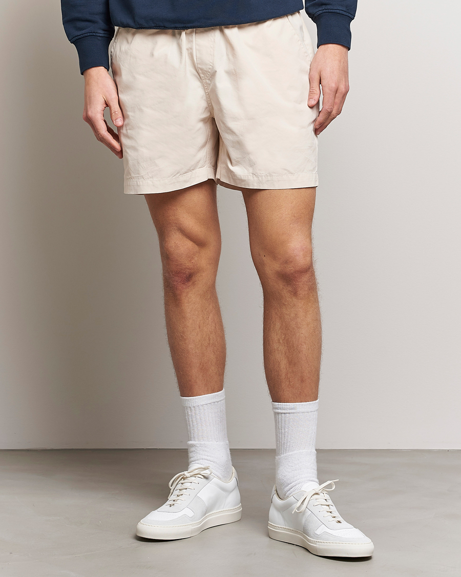 Herr | Shorts | Colorful Standard | Classic Organic Twill Drawstring Shorts Ivory White